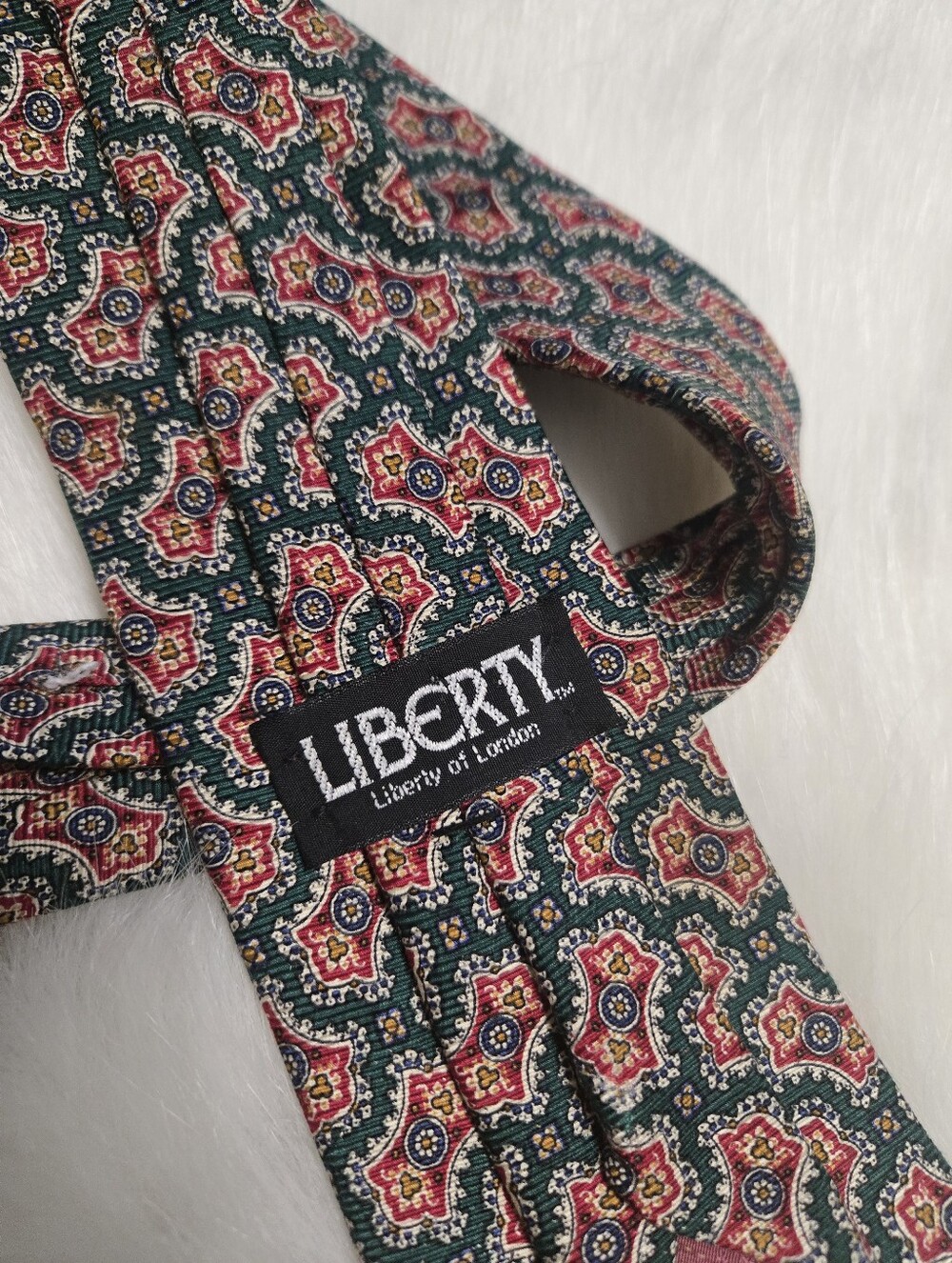 Vintage Liberty of London Multicolor Paisley Silk Tie Made In USA